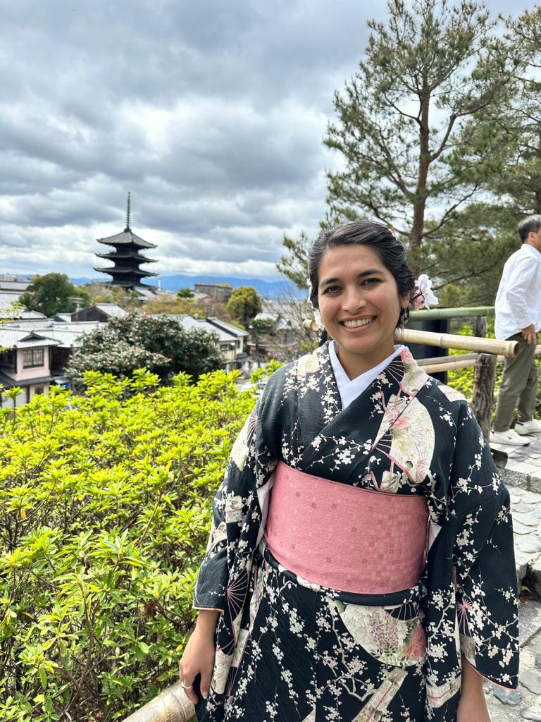 Picture of me at Kyoto, Japan taken on my trips.
